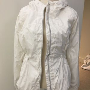 Lululemon white lines windbreaker